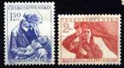 CS 1953 Mi 790-1 ** Yt 696-7 Womens Day - Unused Stamps