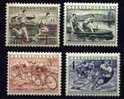 CS 1952 Mi 749-52 ** Yt 657-670, Sports - Unused Stamps