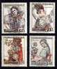 CS 1957 Mi 1051-4, Yt 935-938 ** National Costumes - Unused Stamps