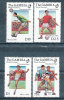 GAMBIA 1986 WORLD CUP SOCCER MEXICO SC# 615-618 VF MNH - Gambia (1965-...)