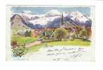 Gruss Aus Aeschit (litho) - Aeschi Bei Spiez