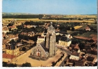 VILLEBLEVIN 89 Yonne Vue Aérienne Sur Le Quartier De L' Eglise Carte Dentelée Véritable Photo - Villeblevin