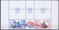 TAAF 1989 Maury A105-106 Triptyue Neuf**/ MNH, Coin De Feuille - Neufs