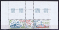 TAAF 1990 Maury A112-113 Triptyue Neuf**/ MNH, Coin De Feuille - Neufs