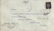 5681# PORTUGAL LETTRE CENSURE ANGLAISE PASSED T.136 Obl AVEIRO 1945 Pour LONDON ENGLAND LONDRES - Marcofilia