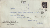 5681# PORTUGAL LETTRE CENSURE ANGLAISE PASSED T.136 Obl AVEIRO 1945 Pour LONDON ENGLAND LONDRES - Marcophilie