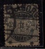 Denmark Used 1882. 20ore Blue - Usado