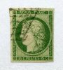 2 Ø  15c Vert  4 Marges à L'aise   Cote 1000 €  BON EXEMPLAIRE Qui Fera Honneur à Votre Collection - 1849-1850 Cérès