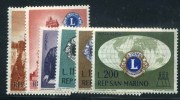 1960 San Marino, Lion's Club,  Serie Completa Nuova (*) - Ungebraucht