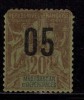 Madagascar Surcharge  05 On 20c Used 1912 - Used Stamps