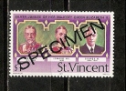 St. Vincent  1977  Silver Jubilee  $1 (**) MNH  SPECIMEN - St.Vincent (...-1979)