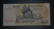 CAMBODGE - Billet De 2000 Riels - 2007 - N°6218816 - Cambodge