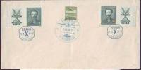 TCHECOSLOVAQUI - SOKOL GAMES - AIRMAIL SANCEL - LETECKA POSTA  - 1938 - Lettres & Documents