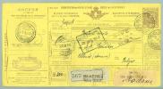 Italien Paketkarte 1912-06-25 Palazolo Nach Osteende Belgien - Postal Parcels