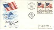 1960 United States US Nice 50 Star American Flag FDC  Postal Stationery Sent To US Entiere Cover - Cartoline Maximum