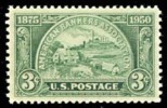 1950 USA Bankers Association Stamp Sc#987 History Factory Farm House Coin - Unused Stamps