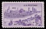 1950 USA Kansas City, MO Stamp Sc#994 Ship Building House - Neufs