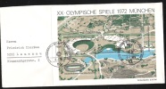 Bund FDC1972  MiNr.723-726 Block 7 Gelaufen Olympische Sommerspiele München 1972 (dg 8) - 1971-1980