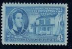 1950 USA Indiana Territory 150th Ann. Stamp Sc#996 Building House Famous - Nuevos