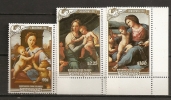 Penrhyn 1987 N° 338 / 40 ** Noël, Tableaux, Raphaël, Vierge à La Chaise, Carvagh, Aldo Brandini, Duc D´Albe, Poisson - Penrhyn