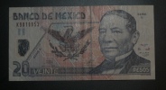 MEXIQUE - Billet De 20 Pesos - 17-5-2001 - Série E Alphabet  - K9010953 - Mexique