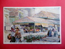 Louisiana > New Orleans  -  Old French Market After Original Painting N === Ref 372 - New Orleans