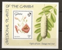 Gambie Gambia 1989 N° BF 72 ** Flore, Fleurs, Plante Médicinale, Kigelia Africana, Sausage Tree, Fruit - Gambia (1965-...)