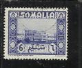 SOMALIA AFIS 1950 AFRICAN SUBJECTS SOGGETTI AFRICANI PALAZZO DEL GOVERNO MOGADISCIO CENT. 6c USATO USED OBLITERE' - Somalië (AFIS)