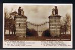 RB 809 - Real Photo Postcard - Traquair Gates Near Innerleithen Peebleshire Scotland - Patriotic Poem Poetry Theme - Peeblesshire