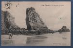 29 FINISTERE - CP ANIMEE MORGAT - LES AIGUILLES DU PORTZIC - N°3734 COLLECTION VILLARD QUIMPER - CIRCULEE EN 1910 - Morgat