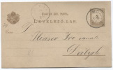 HUNGARY - MOHACS, Postal Card, 1895. - Usati