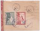 L.V.F. YT N° 2 & 3 Sur Lettre Censurée Avec Cachet Feldpost Du 18 4 1943 - Sellos De Guerra