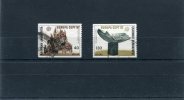 1987-Greece- "Europa: Modern Architecture"- Horizontally Imperforate- Complete Set Used - Oblitérés