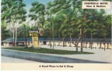 Cinderella Motel & Cafe, Between Montgomery Tuscaloosa AL Alabama, Lodging, C1930s Vintage Linen Postcard - Other & Unclassified