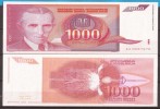 605  JUGOSLAVIJA 1992  BANCONOTA  NIKOLA TESLA PHYSICS, ELECTRICITY LUX-UNC - Altri & Non Classificati