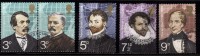 Great Britain Used 1973,  Set Of 5, (Se-tenent Pair) , British Explorers, Famous People - Erforscher