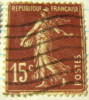 France 1920 Sower 15c - Used - Gebruikt