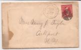 US - 1902 Vf COVER From ALFRED STATION, NY To ARKPORT (reception At Back) - Fine Border Stamp - Storia Postale