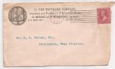 US - 1898 COVER From D. VAN NOSTRAND COMPANY From NEW YORK To WEST VIRGINIA - Covers & Documents
