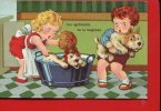 Jolie Carte ENFANT BAIN CHIEN EPONGE - Attwell, M. L.