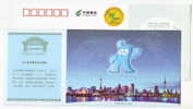 Mascot Haibao,Eiffel Tower & Shanghai Television Tower,China 2010 Shanghai World Exposition Advert Pre-stamped Card - 2010 – Shanghai (China)
