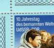 PF Raumfahrt 1988 Punkt Auf Stirn DDR 3190 KB I ** 42€ +Vergleichsstück Orbitalkomplex Error On The Stamp Set Of Germany - Andere & Zonder Classificatie