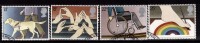 Great Britain Used 1981, Set Of 4, Year Of Disabled, Handicap, Health, Dog, Art., - Handicap