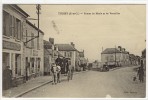 Carte Postale Ancienne Thoiry - Routes De Maule Et De Versailles - Bureau De Poste, Courrier - Thoiry