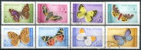 Roumanie - Y&T 2468 à 2475 (o) - Papillons - Oblitérés