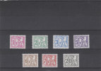 Belgique - Taxe - COB 66 / 72 ** - MNH - Différentes Gommes - Faciale 54 FB = 1,25 € - Postzegels