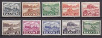 Q1186 - ISLANDE ICELAND Yv N°224/33 ** ACTIVITéS - Ungebraucht