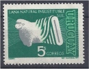 URUGUAY 1971 Wool Production - 5p Sheep And Roll Of Cloth MH - Uruguay