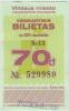 Lithuania Vilnius Trolleybus Tickets At A Discount - Europe