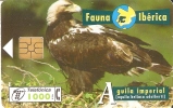 TARJETA DE ESPAÑA DE UN AGUILA IMPERIAL  (BIRD-EAGLE-PAJARO) - Aquile & Rapaci Diurni